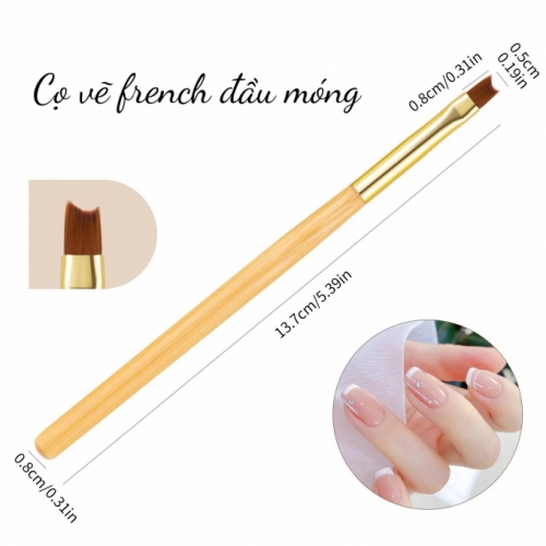 Cọ vẽ french đầu móng N1248